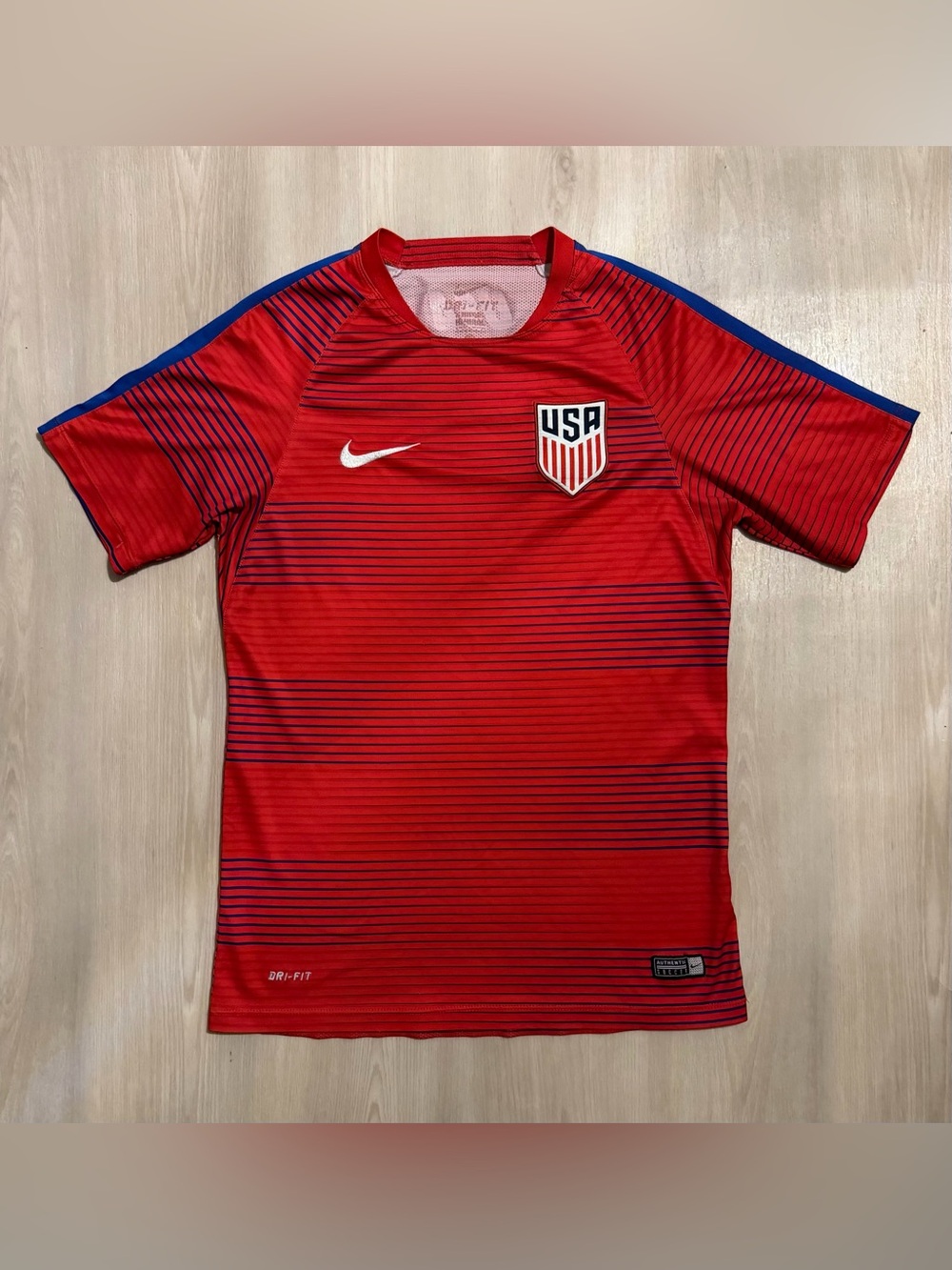 Nike Team USA Soccer Training Jersey Sz S Warm Up Practice USMNT 2016